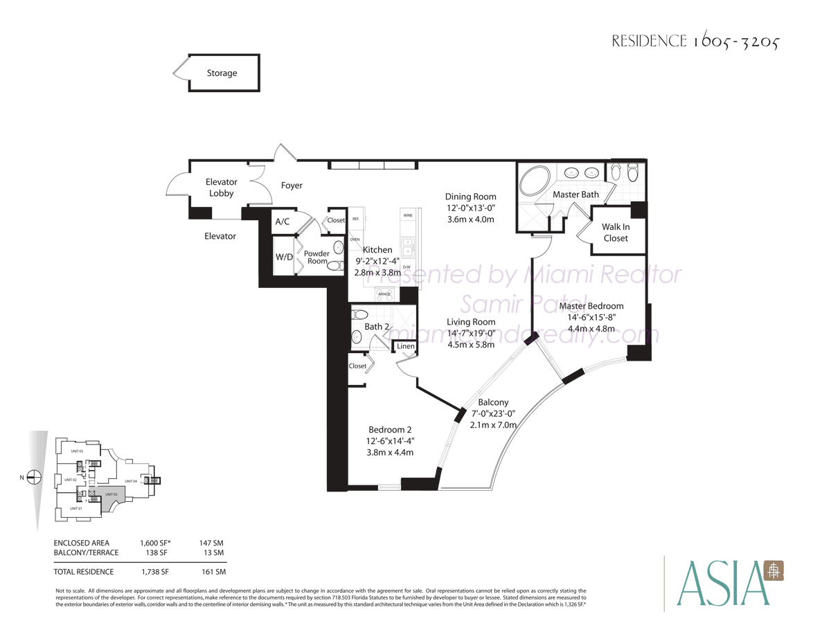 Asia Condo Floorplan 05 Line from 16th to 32nd floor