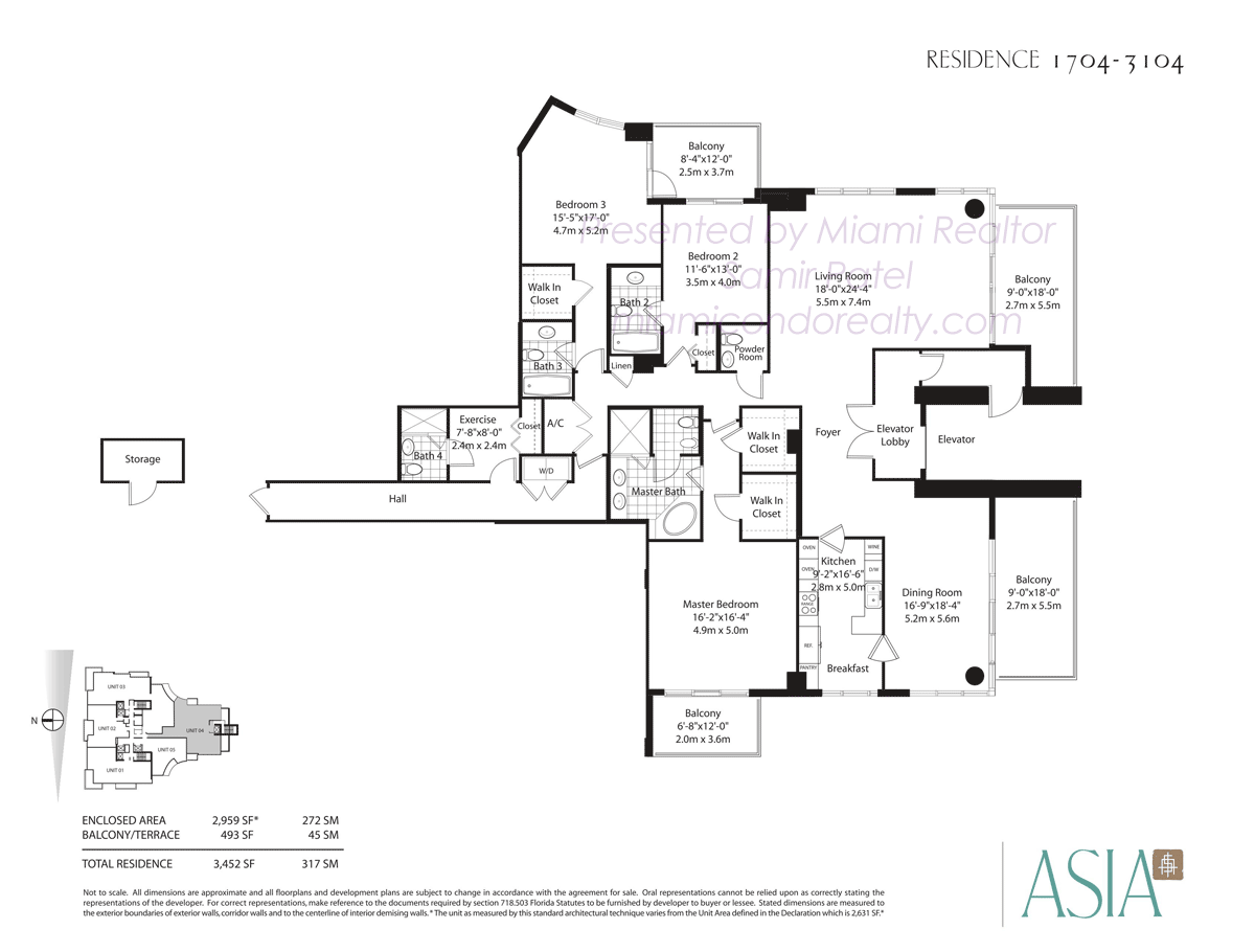 Asia Condo Floorplan 04 Line from 17th to 31st floor