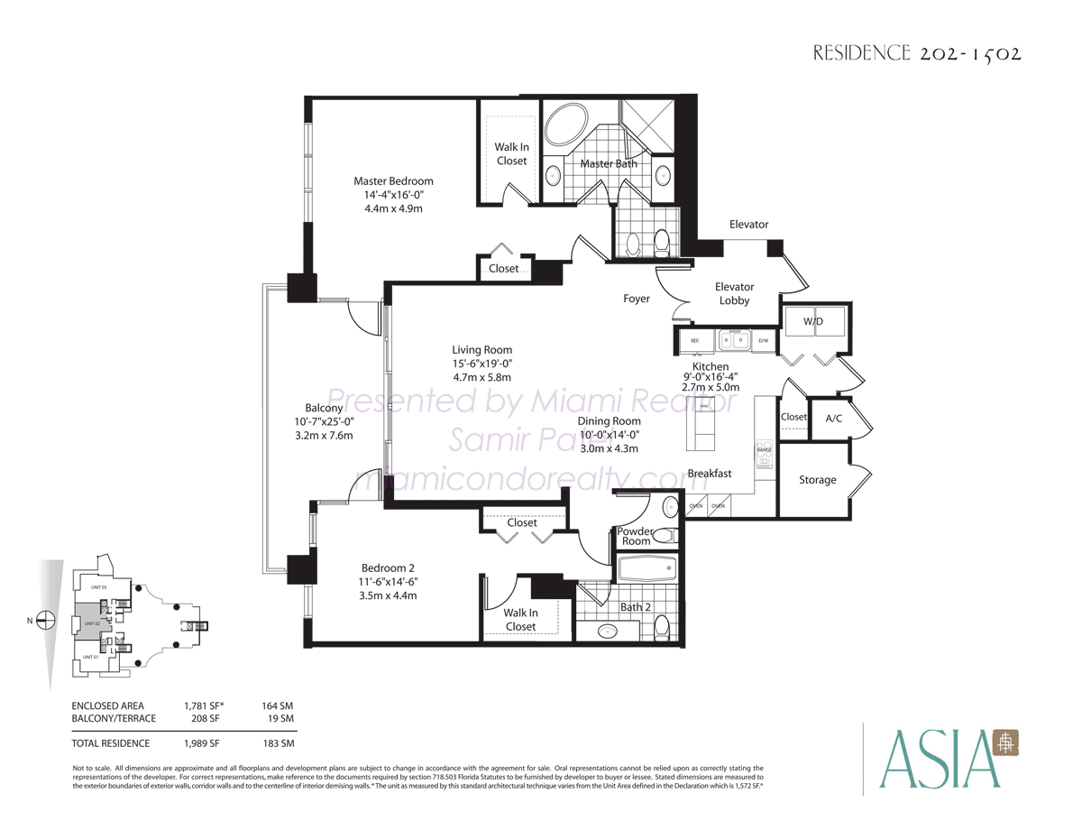 Asia Condo Floorplan 02 Line from 2nd to 15th floor