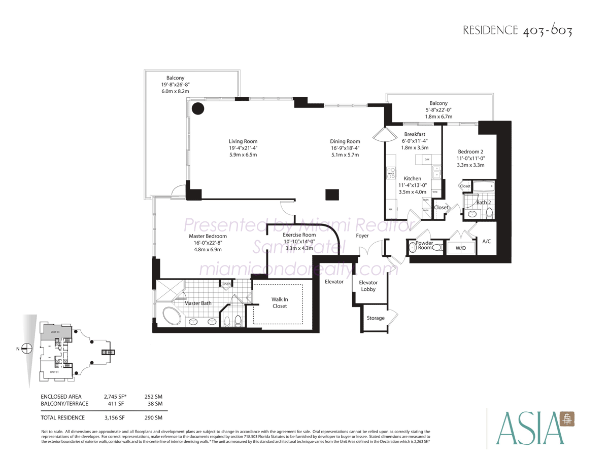 Asia Condo Floorplan 03 Line from 4th to 6th floor