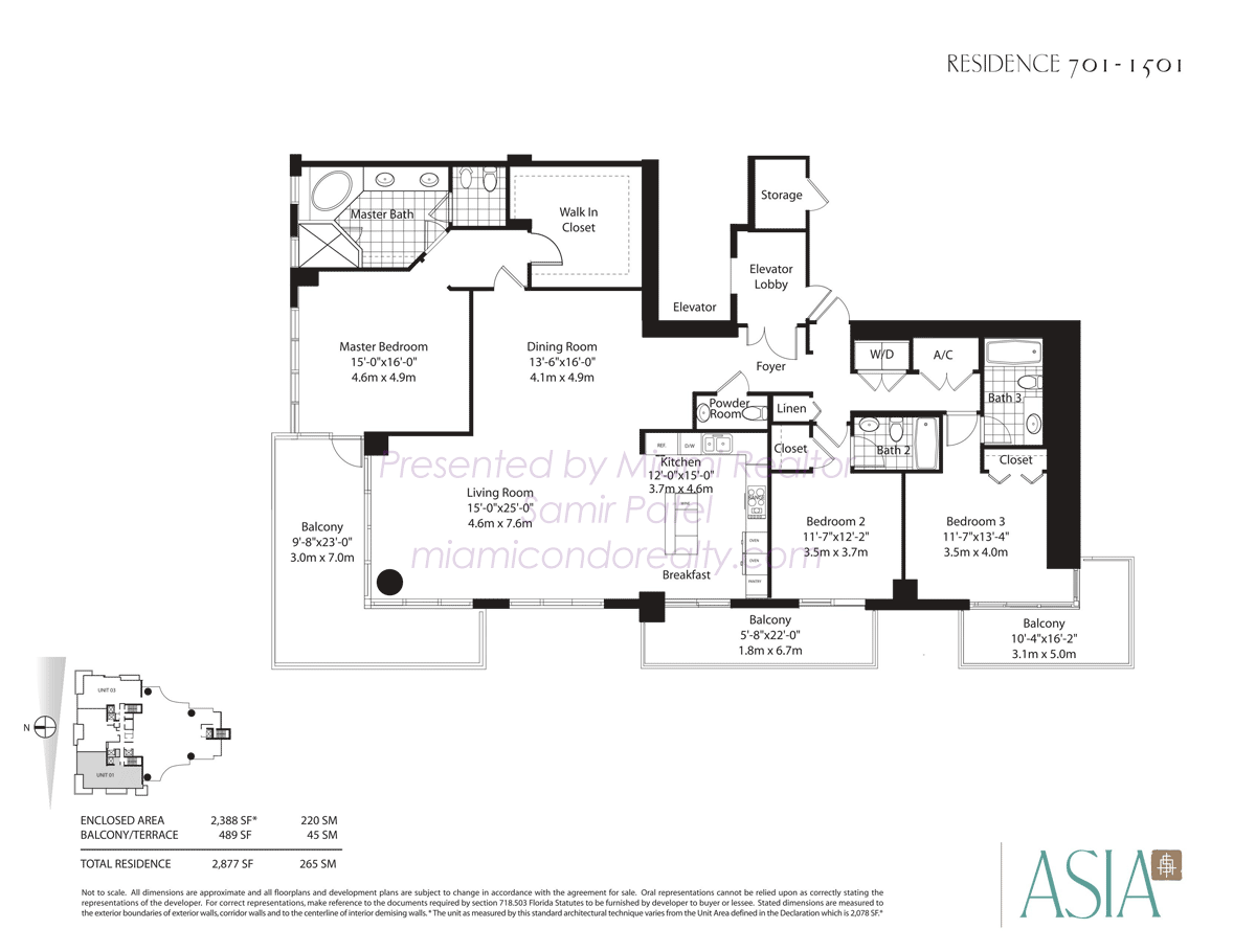 Asia Condo Floorplan 01 Line from 7th to 15th floor