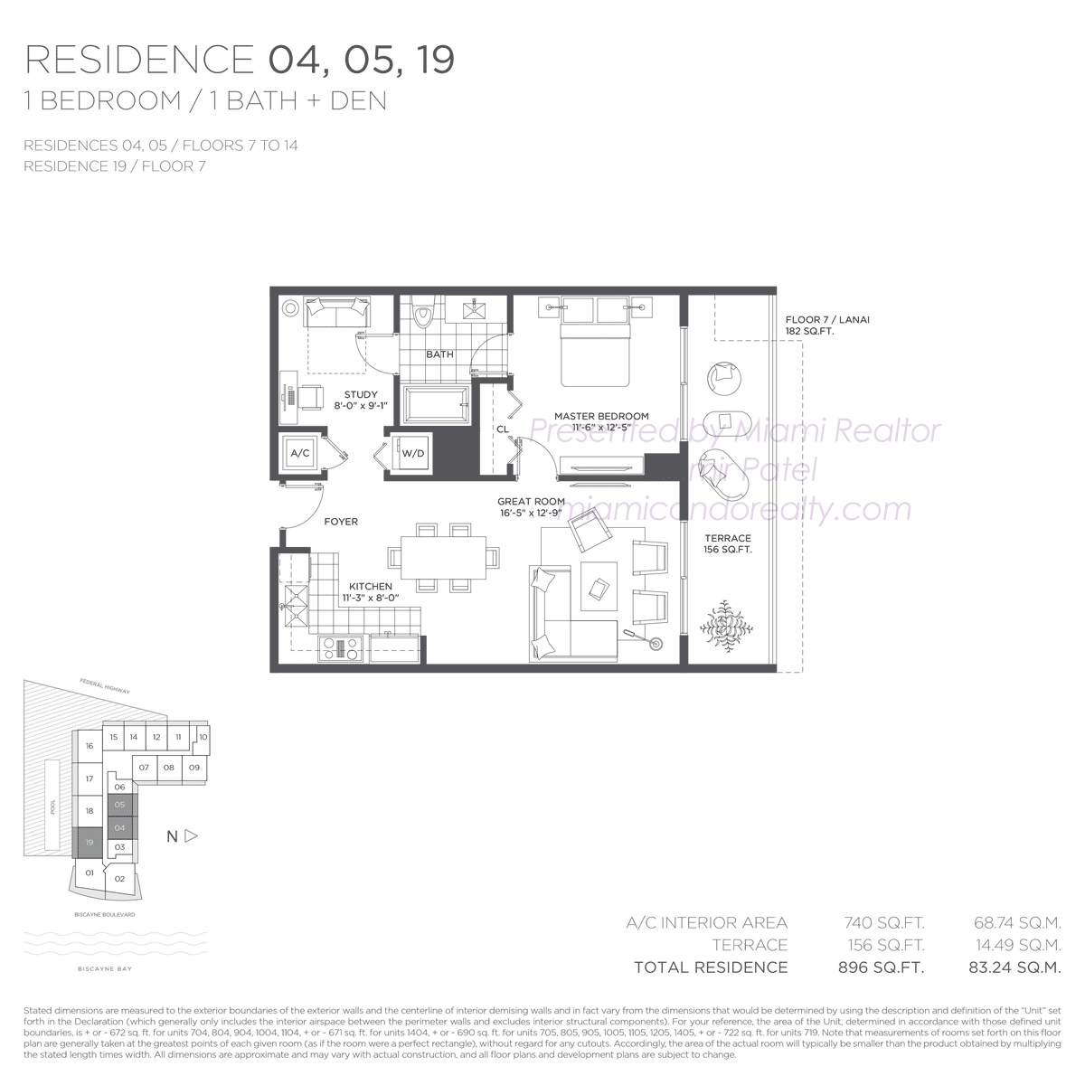 Baltus House Condo Floorplan Lines 04, 05 and 19