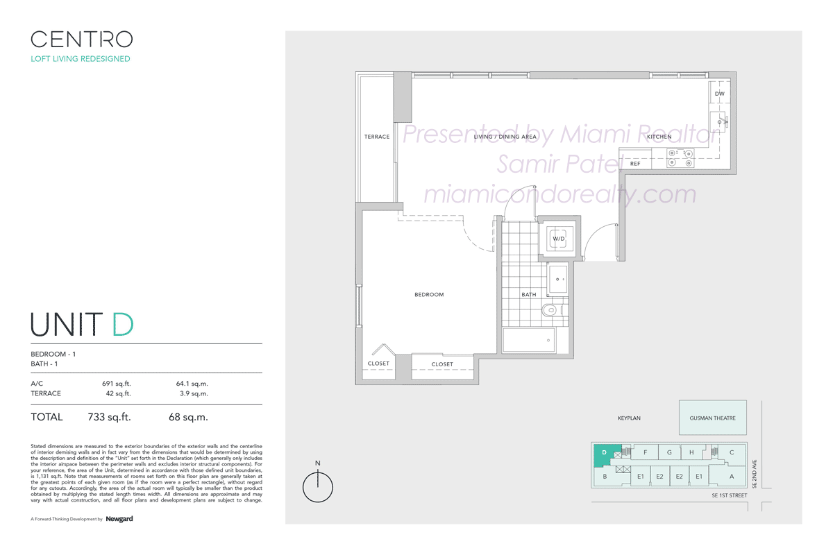 Centro Miami Floorplan Model D