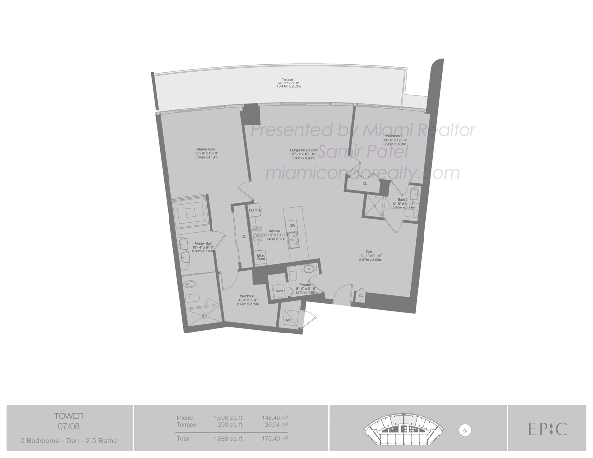 EPIC Residences Floorplans for 07 and 08 Lines