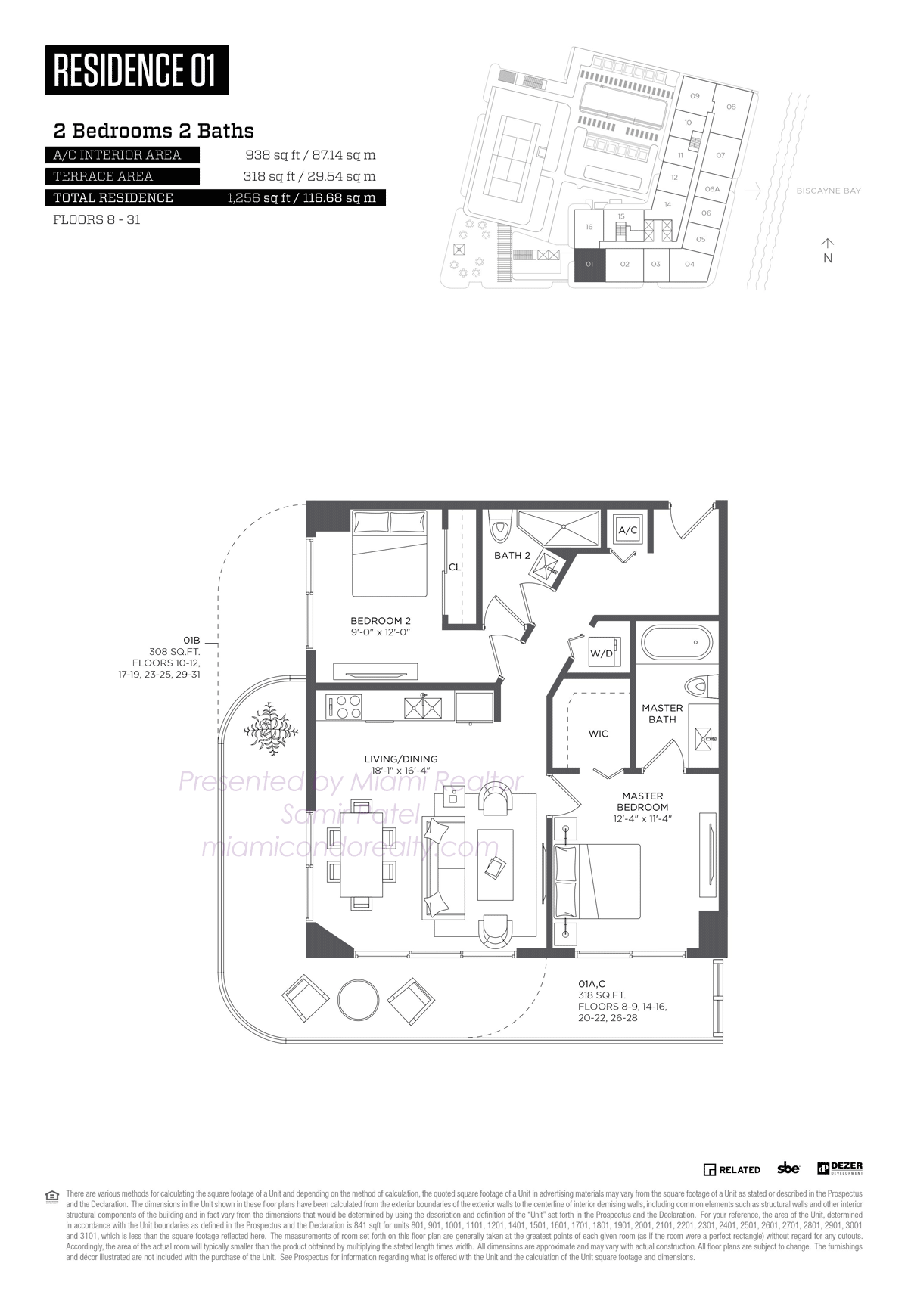 Floorplan of HYDE Midtown Tower Residences 01 Line in Building