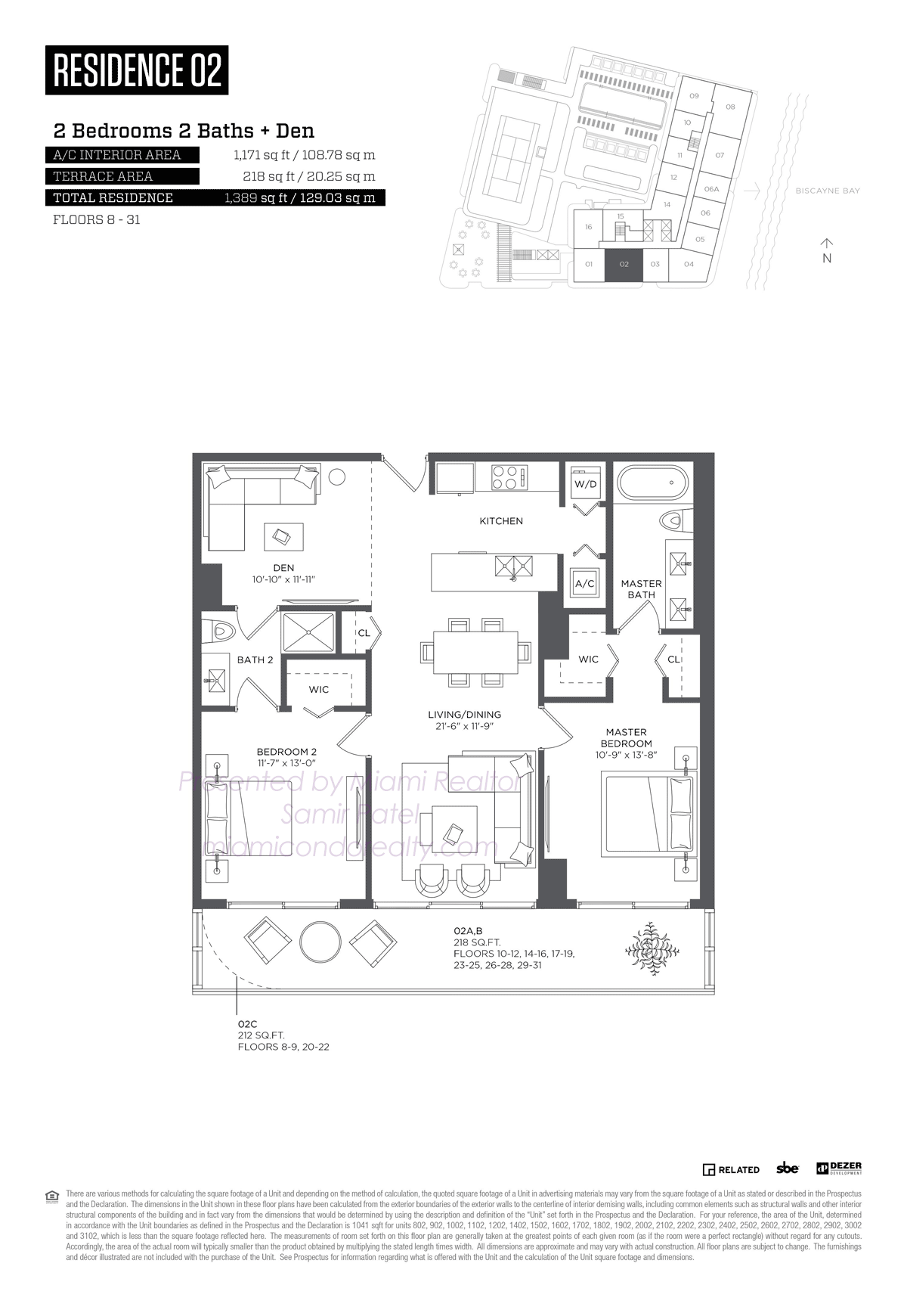 Floorplan of HYDE Midtown Tower Residences 02 Line in Building