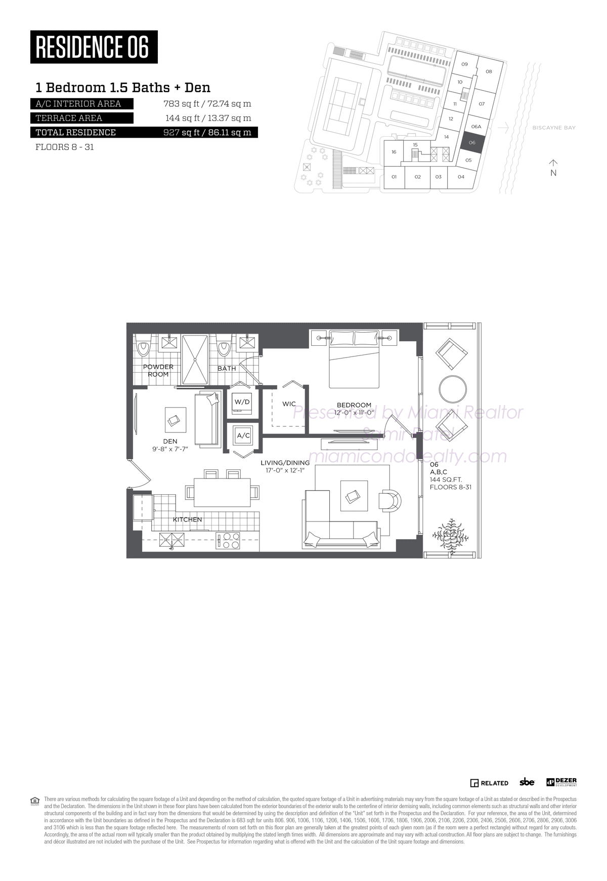 Floorplan of HYDE Midtown Tower Residences 06 Line in Building