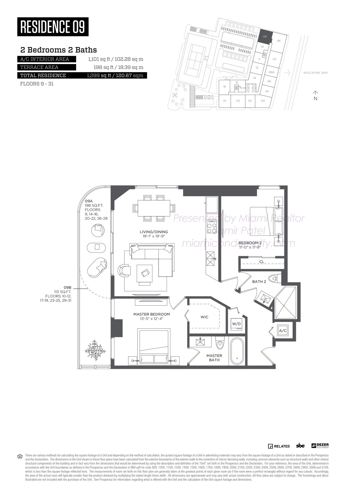Floorplan of HYDE Midtown Tower Residences 09 Line in Building