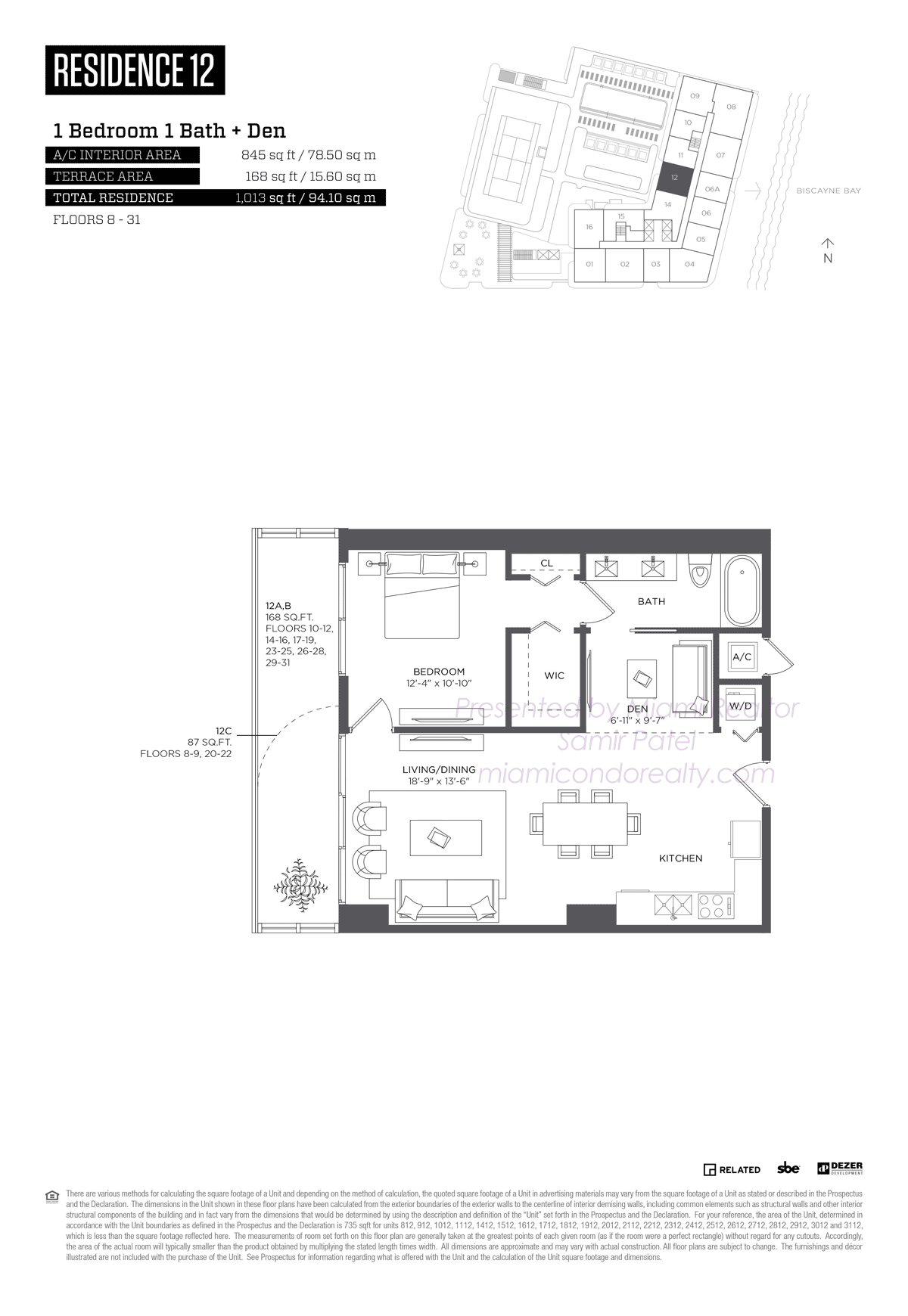 Floorplan of HYDE Midtown Tower Residences 12 Line in Building
