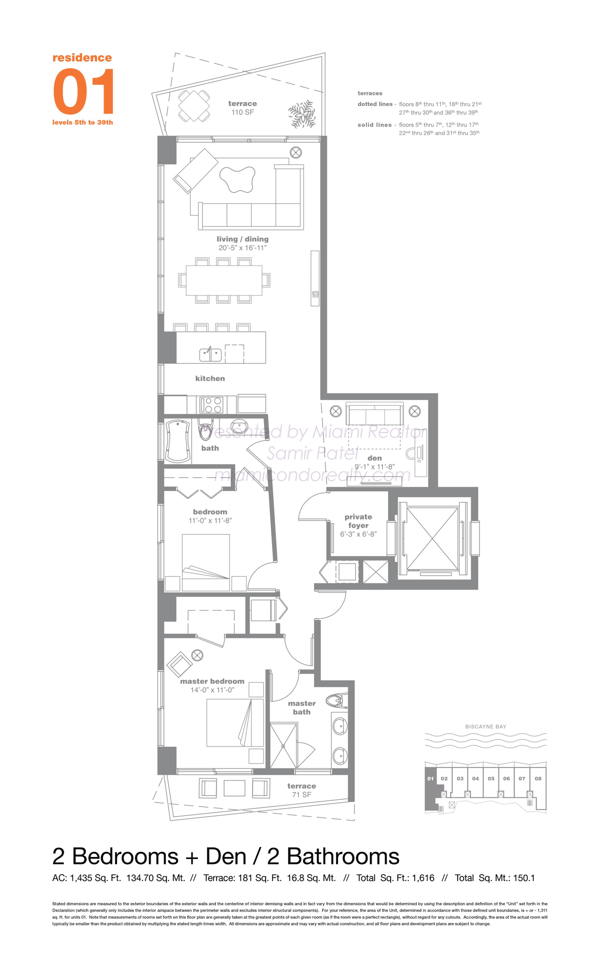 Floorplan of ICON Bay Condominium of 01 Line in Building