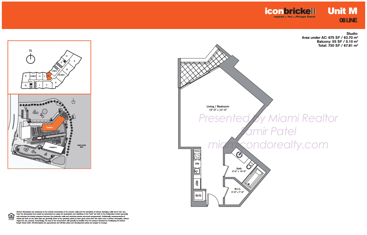 Floorplan of Icon Brickell Tower 1 Line 08