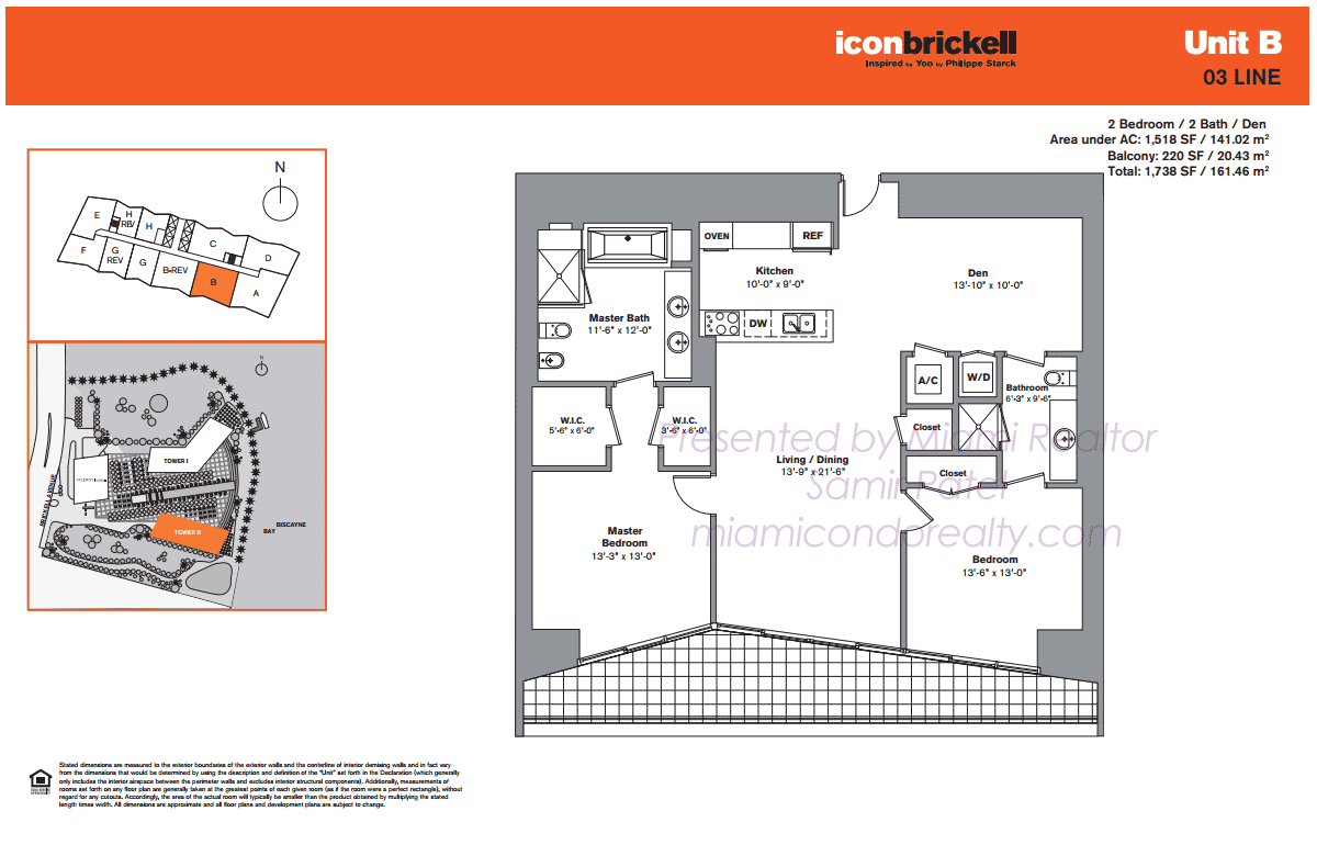 Floorplan of Icon Brickell Tower 2 Line 03