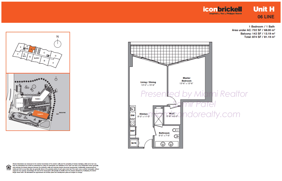 Floorplan of Icon Brickell Tower 2 Line 06