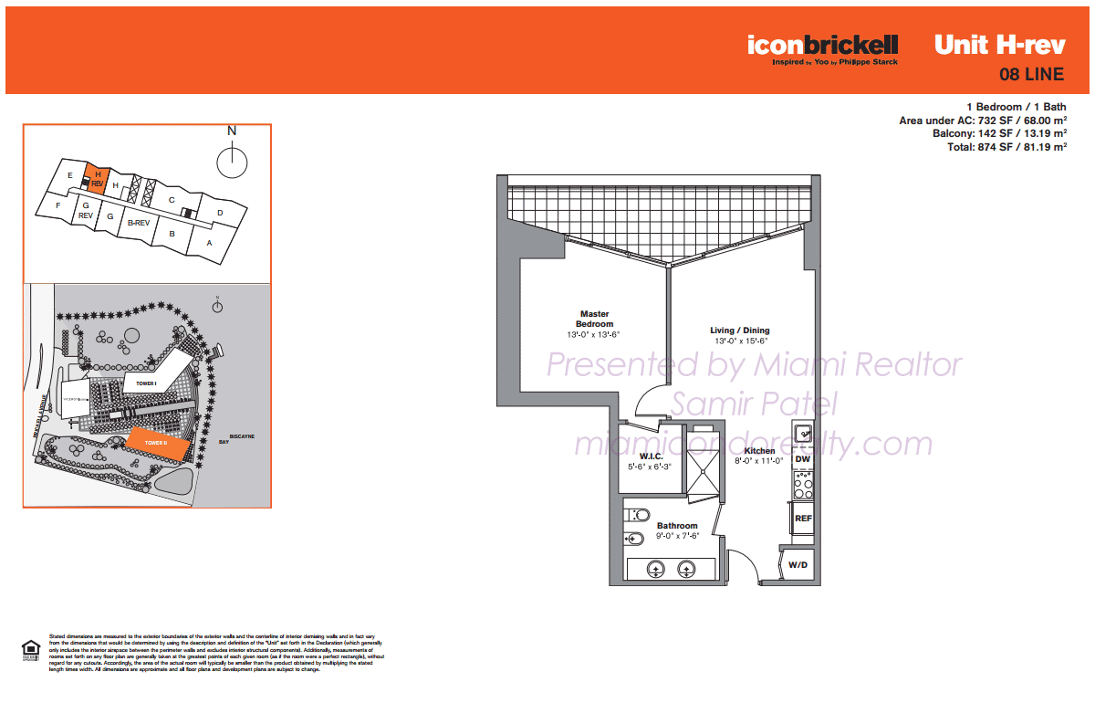 Floorplan of Icon Brickell Tower 2 Line 08