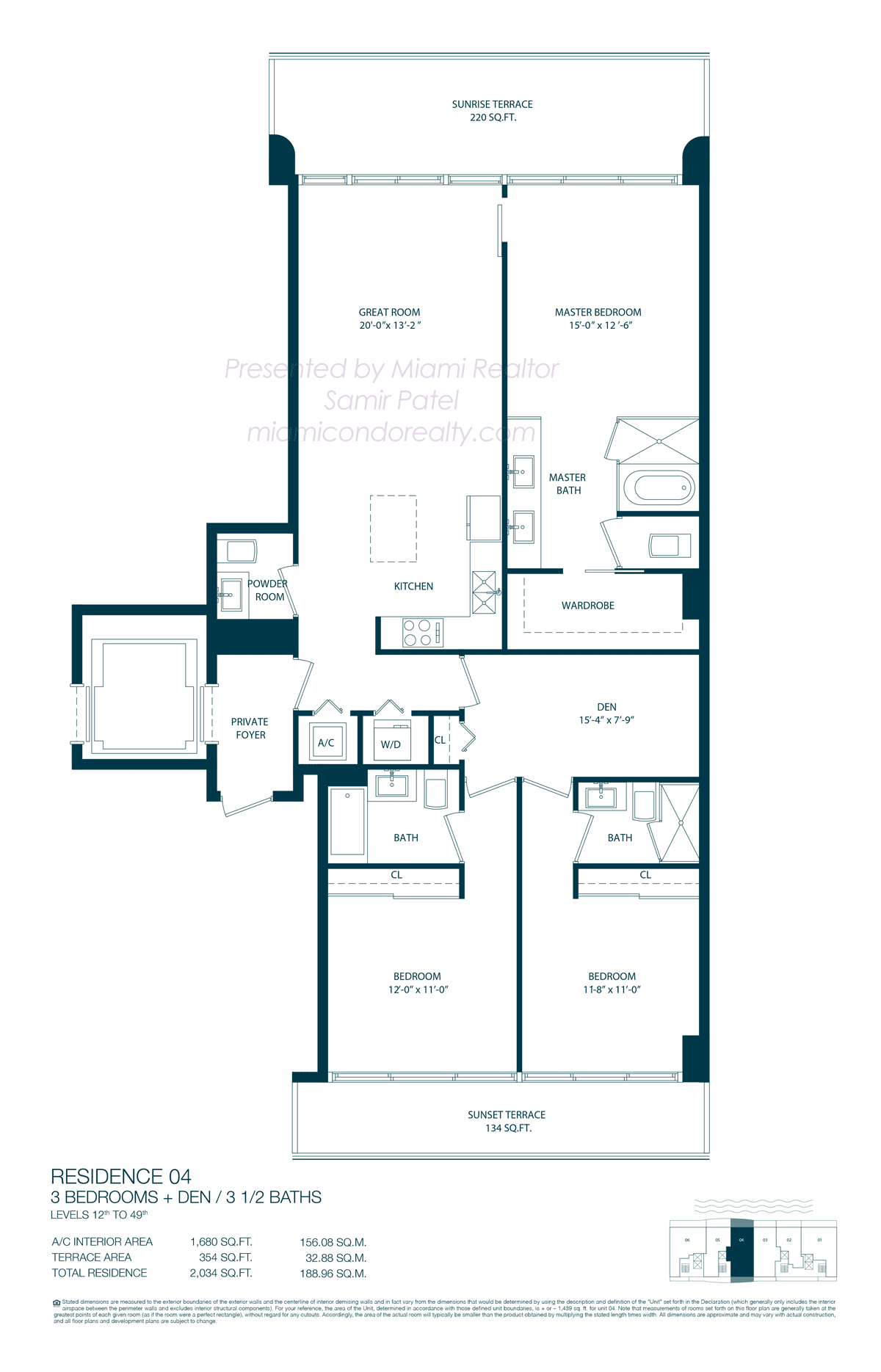 Floorplan of One Paraiso Condominium of 04 Line in Building