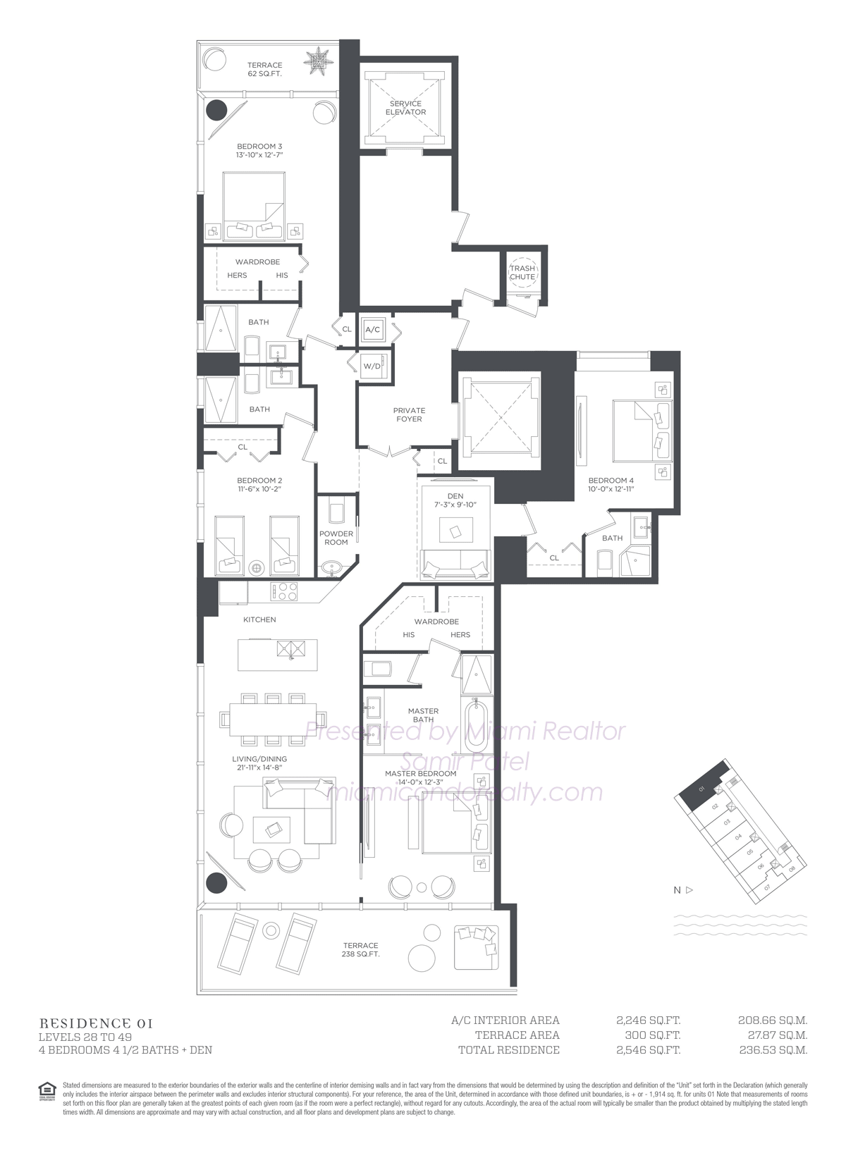 Floorplan of Paraiso Bay Condominium of 01 Line in Building