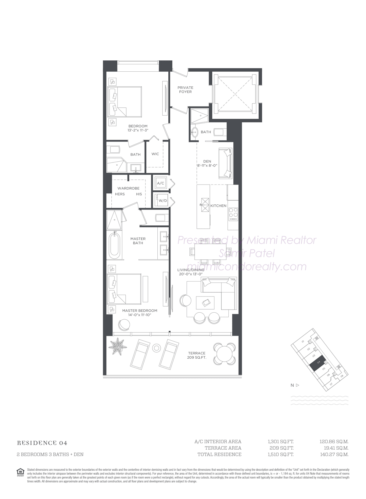 Floorplan of Paraiso Bay Condominium of 04 Line in Building