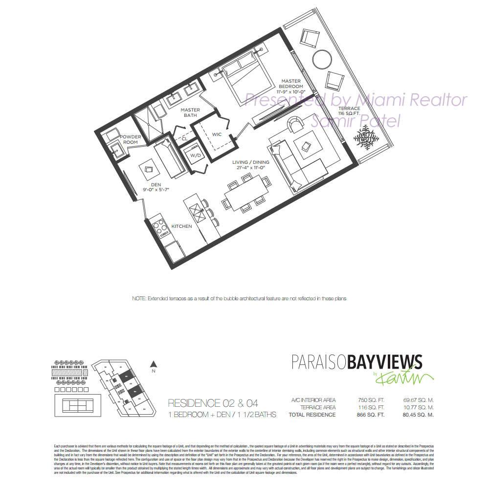 Floorplan of Paraiso Bayviews Condominium of 02 and 04 Line in Building
