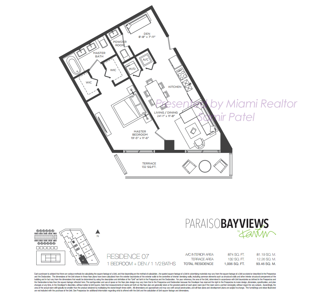 Floorplan of Paraiso Bayviews Condominium of 07 Line in Building