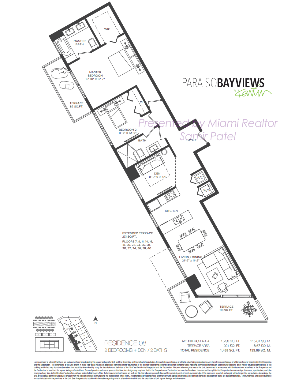Floorplan of Paraiso Bayviews Condominium of 08 Line in Building