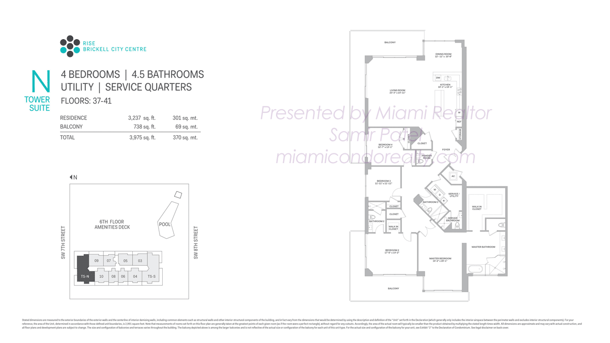 Rise at Brickell City Centre Tower Suite N Floorplan