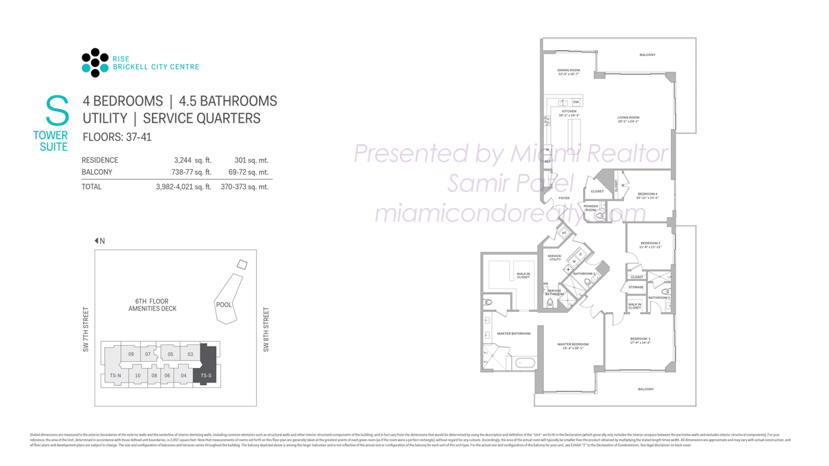 Rise at Brickell City Centre Tower Suite S Floorplan