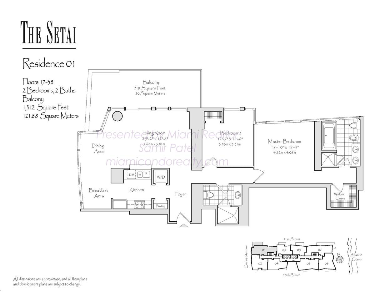 Setai South Beach Floorplan Residence 01