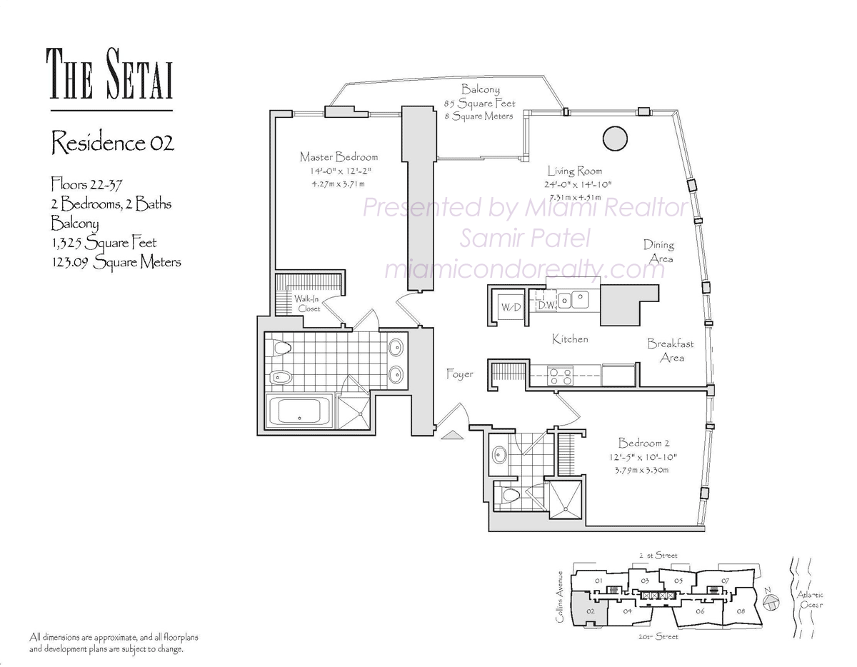 Setai South Beach Floorplan Residence 02c