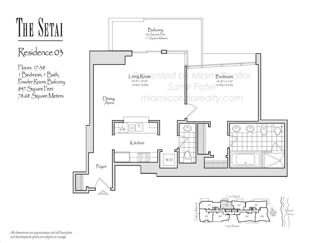 Setai South Beach Floorplan Residence 03