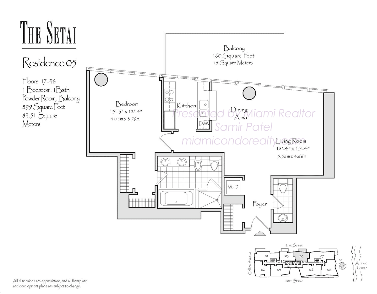 Setai South Beach Floorplan Residence 05