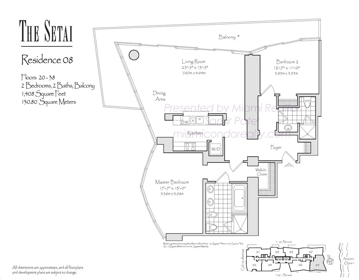 Setai South Beach Floorplan Residence 08b