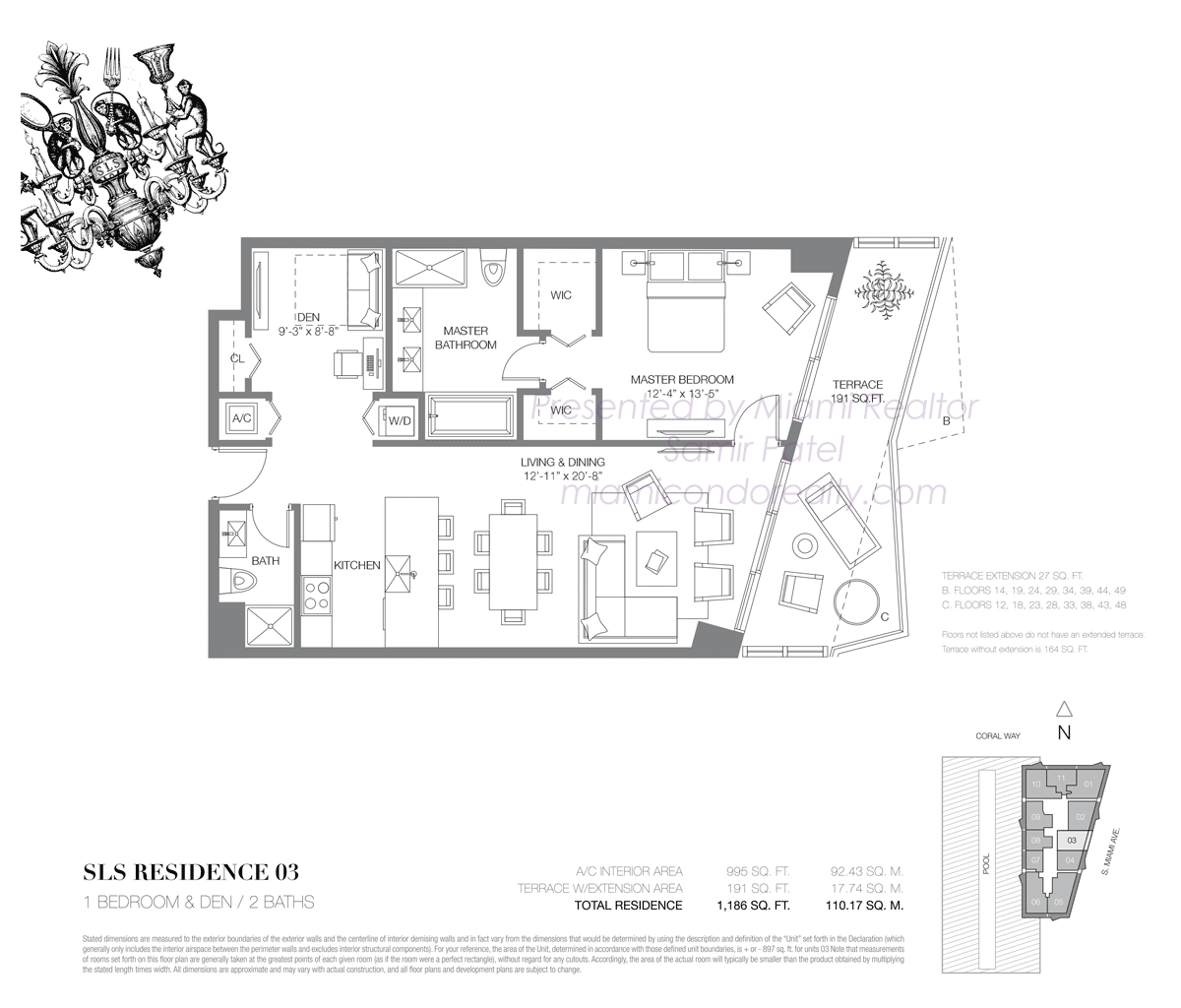 SLS Brickell Residence 03 Floorplan
