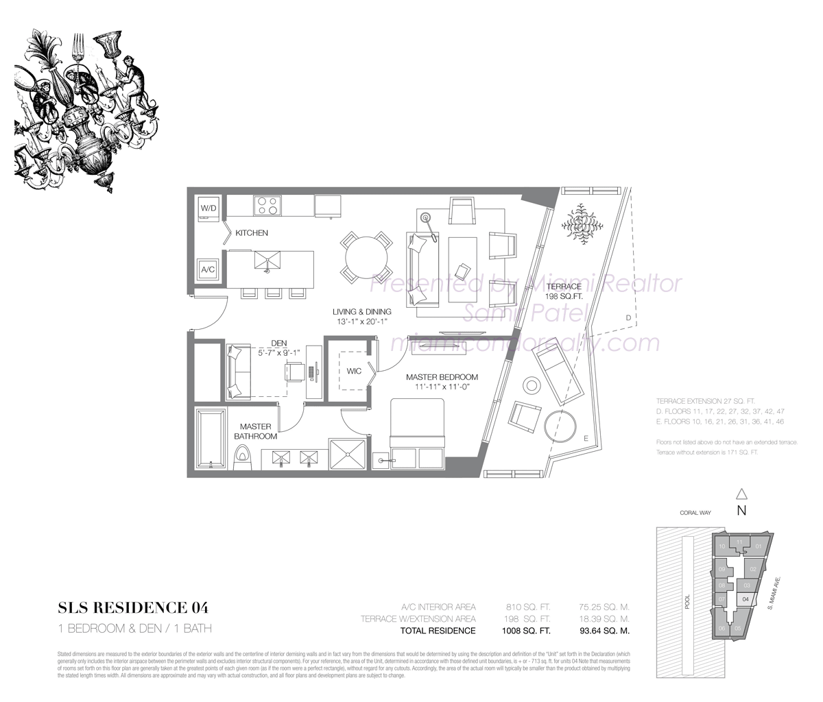 SLS Brickell Residence 04 Floorplan