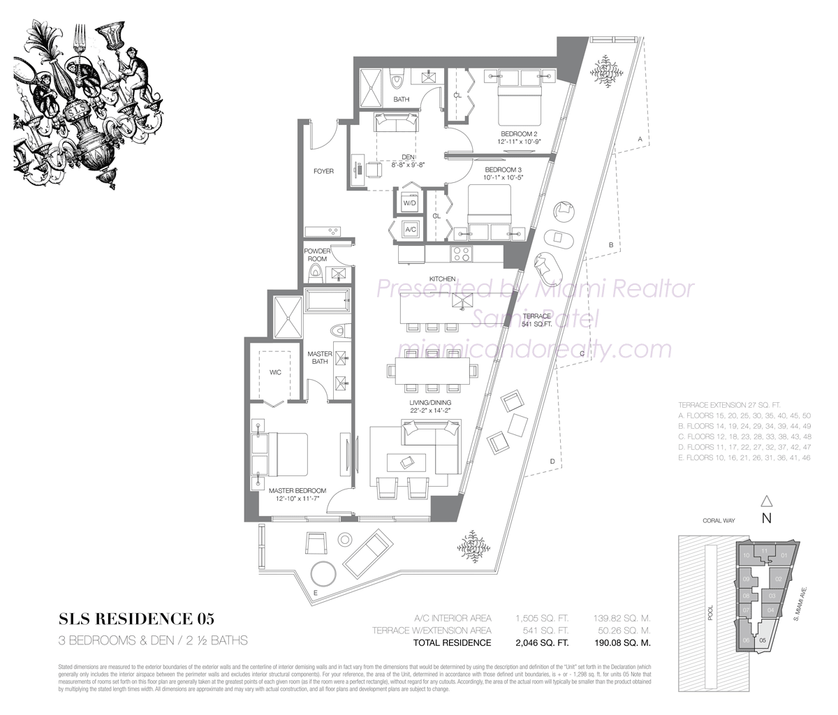 SLS Brickell Residence 05 Floorplan