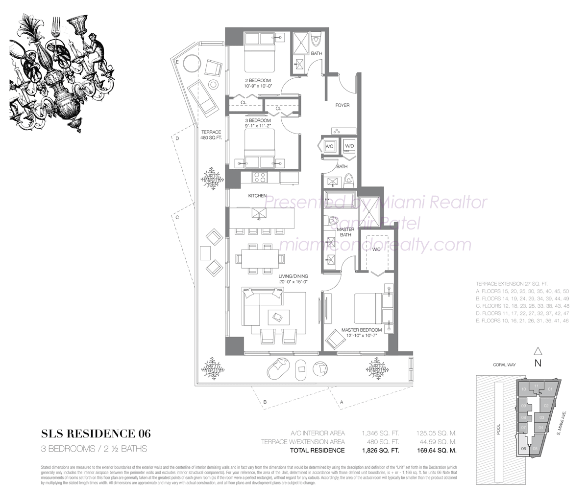 SLS Brickell Residence 06 Floorplan