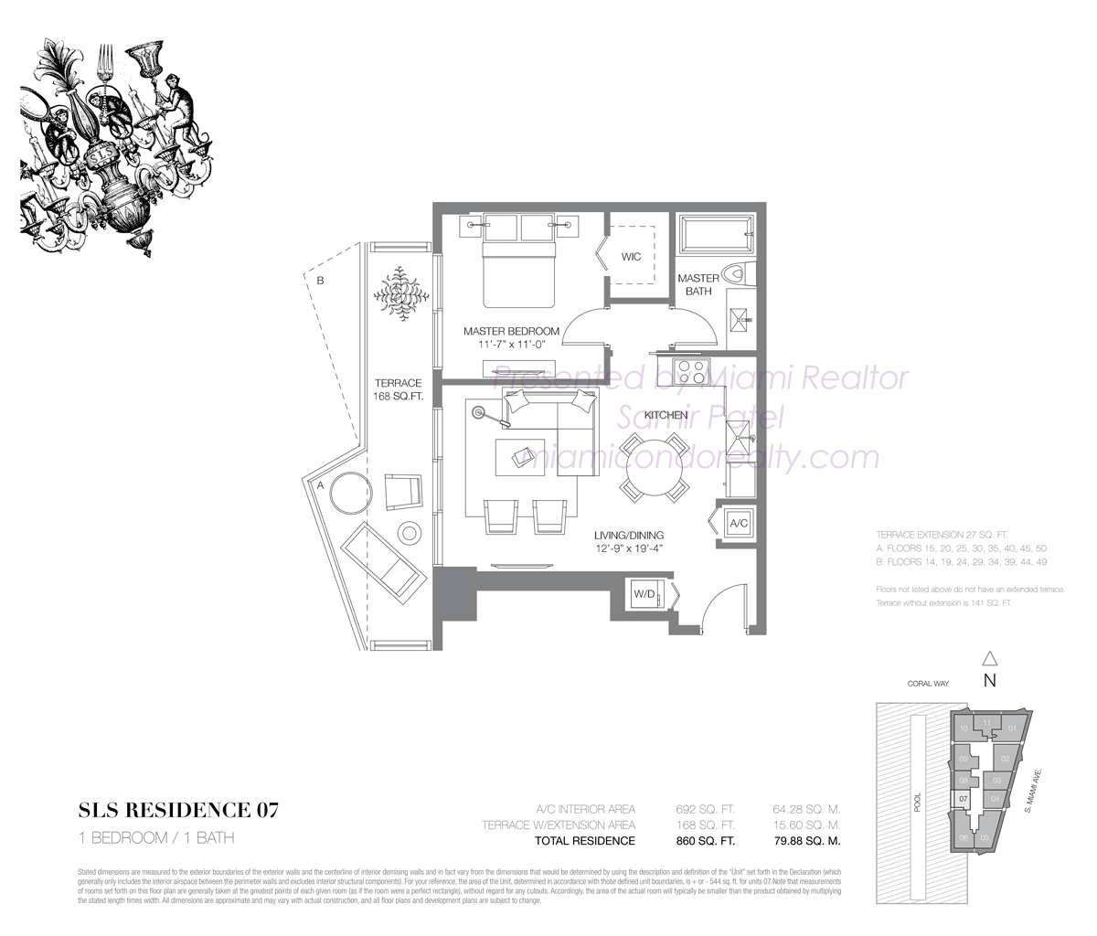 SLS Brickell Residence 07 Floorplan