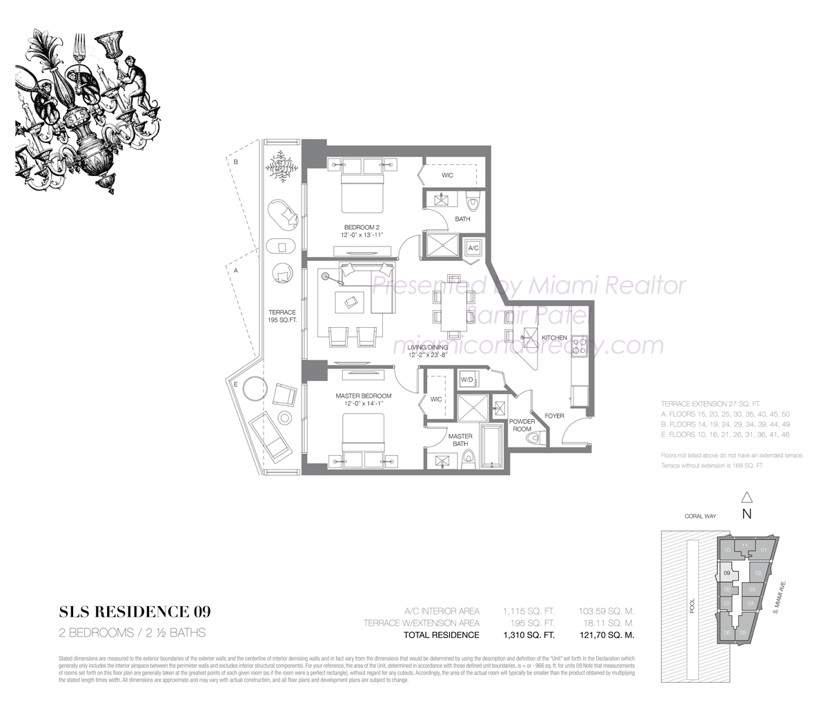 SLS Brickell Residence 09 Floorplan