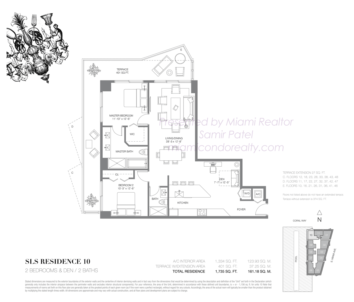 SLS Brickell Residence 10 Floorplan