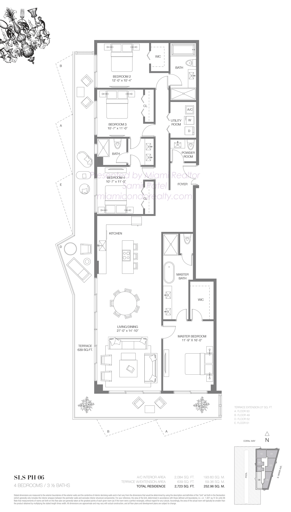 SLS Brickell Penthouse 06 Floorplan