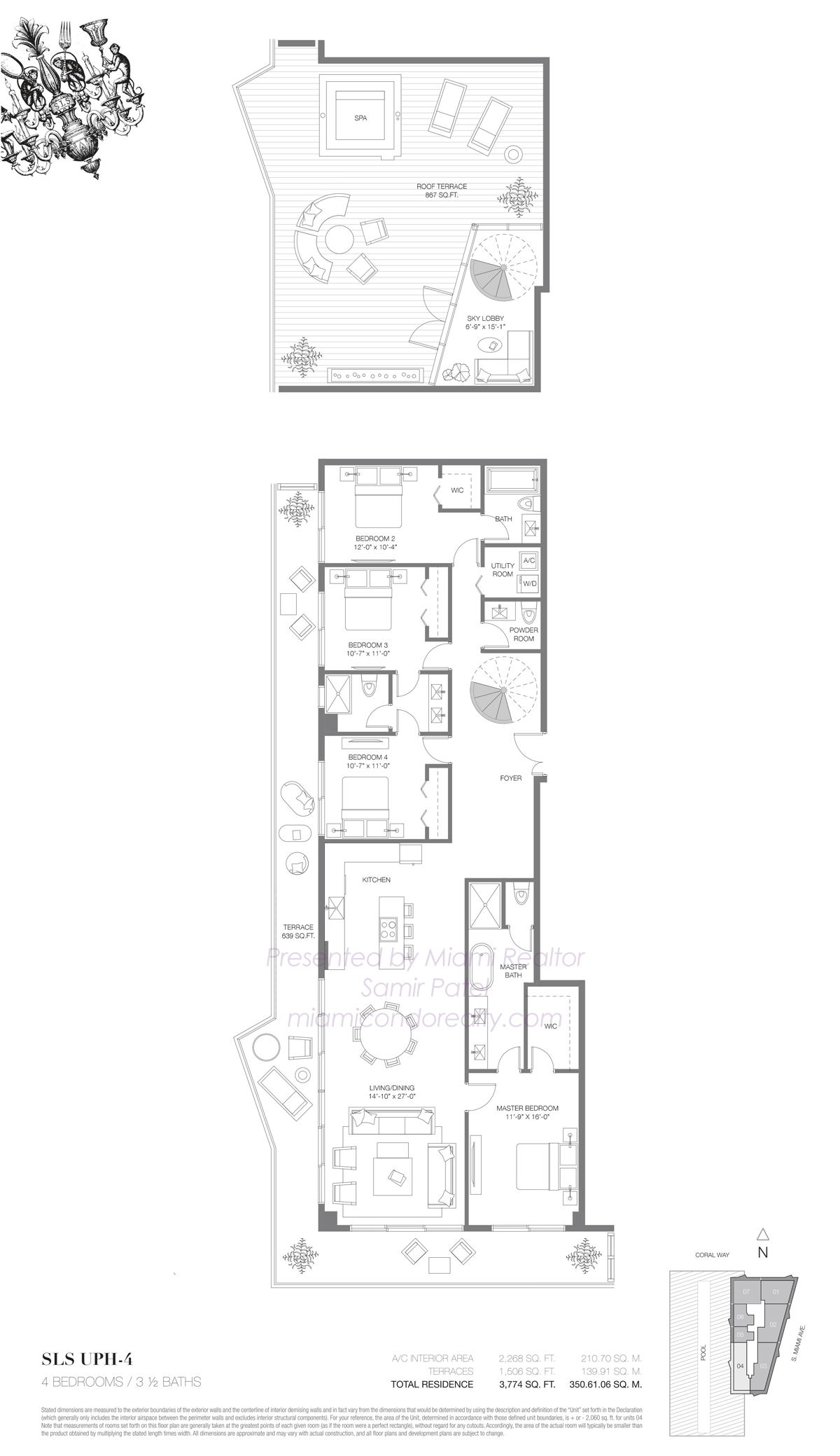SLS Brickell Upper Penthouse 04 Floorplan