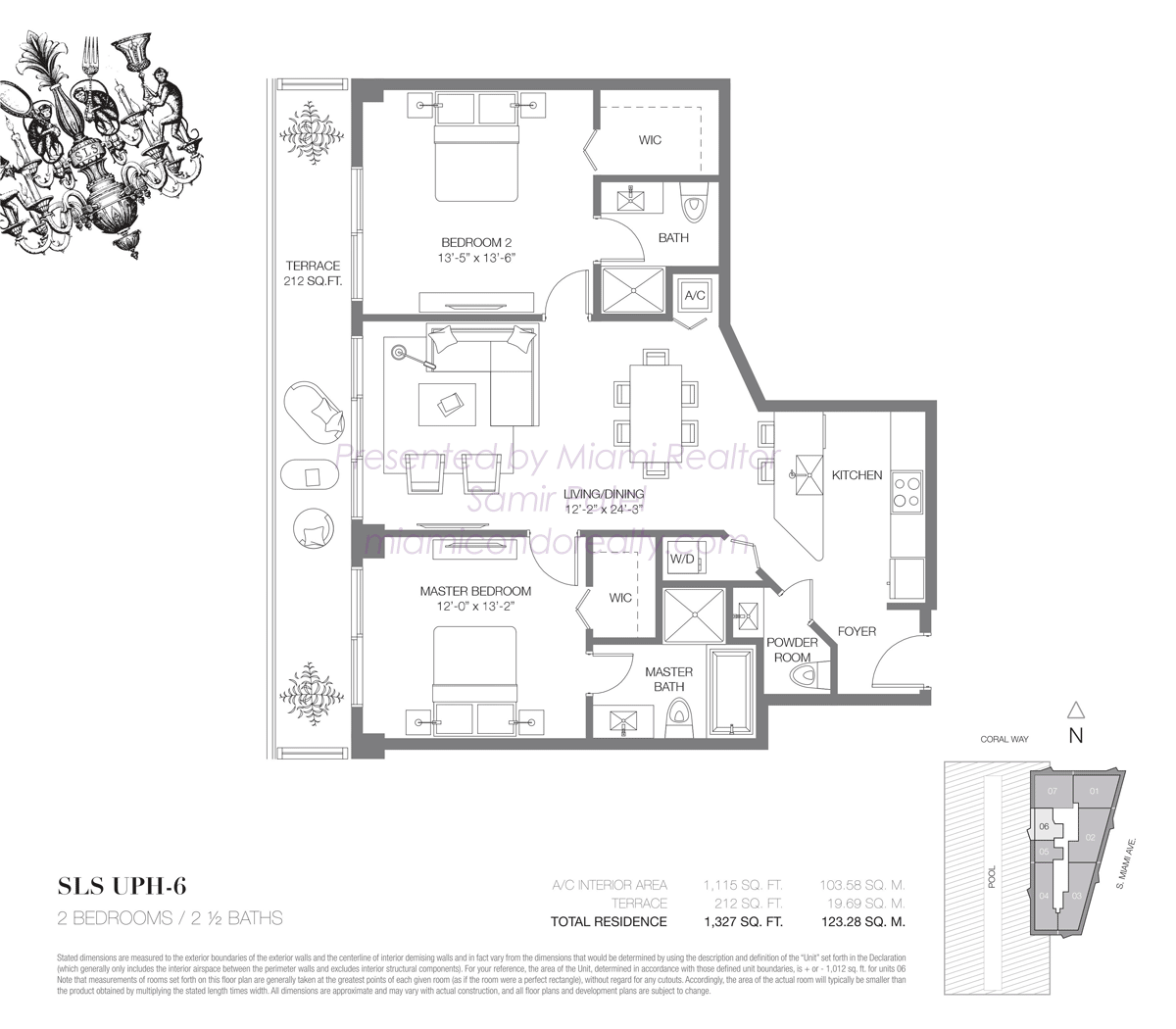 SLS Brickell Upper Penthouse 06 Floorplan