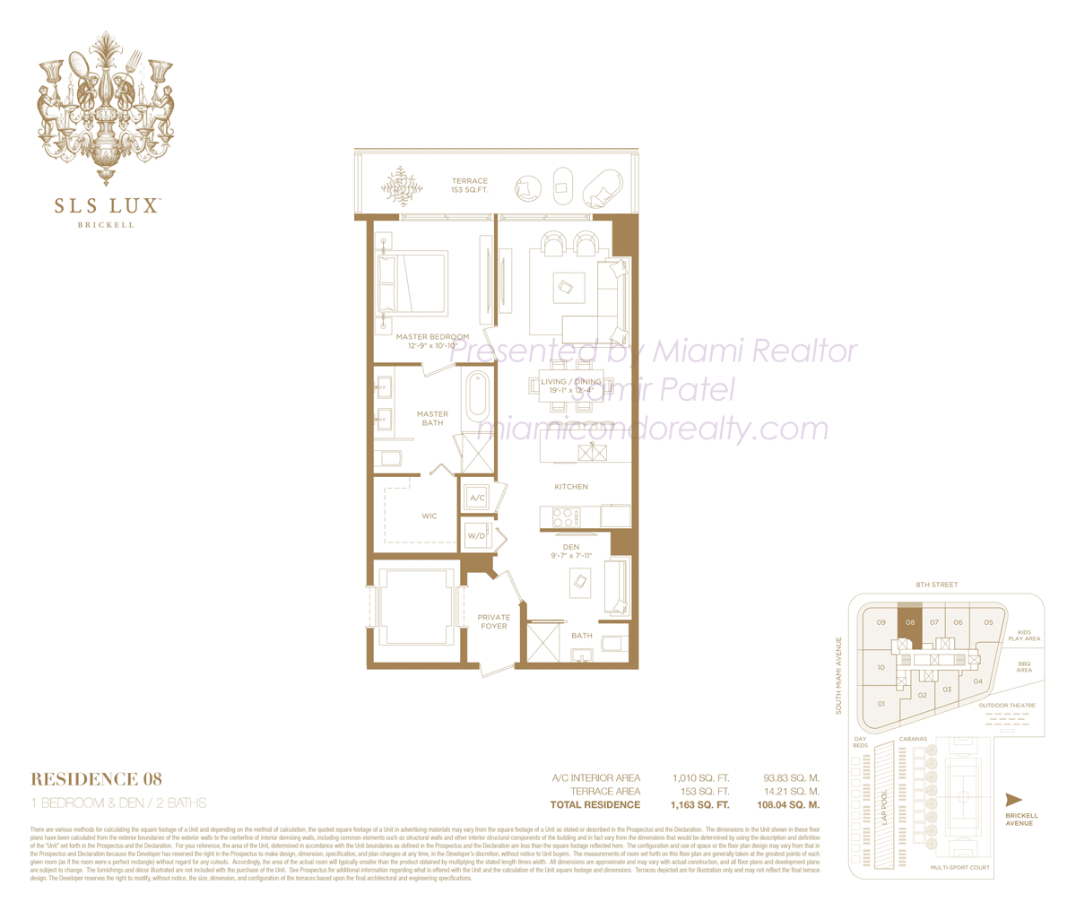 SLS LUX Brickell Residence 08 Floorplan