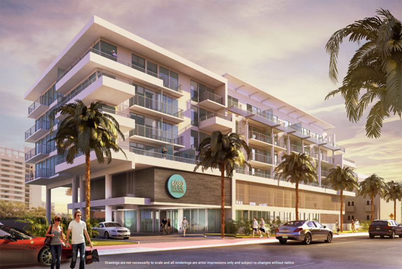 rendering of 6080 Collins Beach House condo hotel